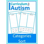 Category Sort Cut & Paste Vocabulary Worksheets
